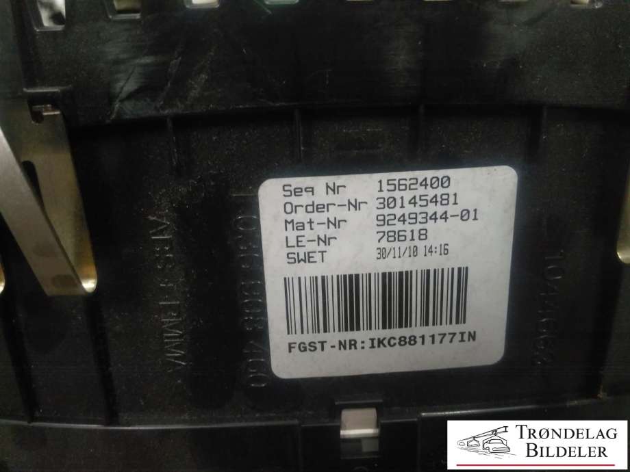 Instrumentpanel til BMW 5-Serie 2010-2017 (F10/F11) (F10/F11) (BMW|2119957-06|9249344-01|)