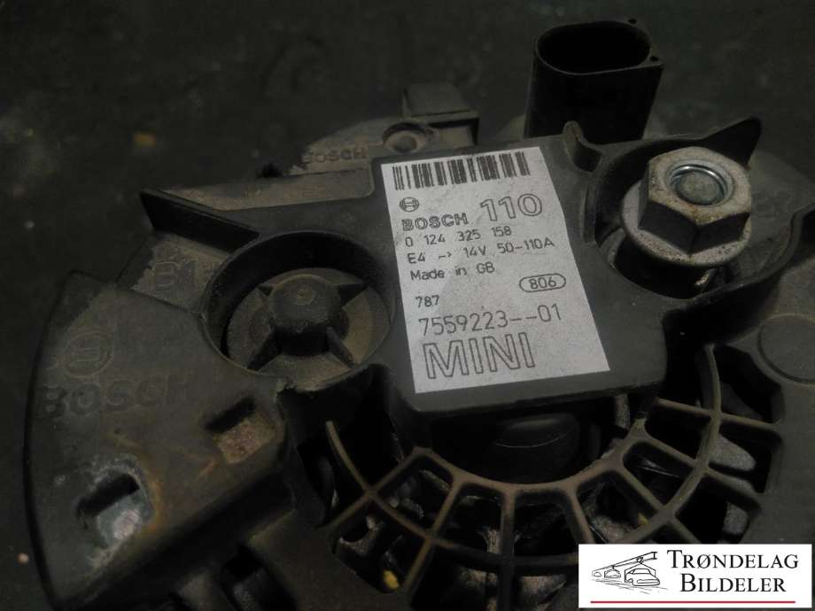 Dynamo til Mini One/Cooper 2007-2014 (R55-57) (R55-57) (BOSCH|0 124 325 158|7559223-01|)