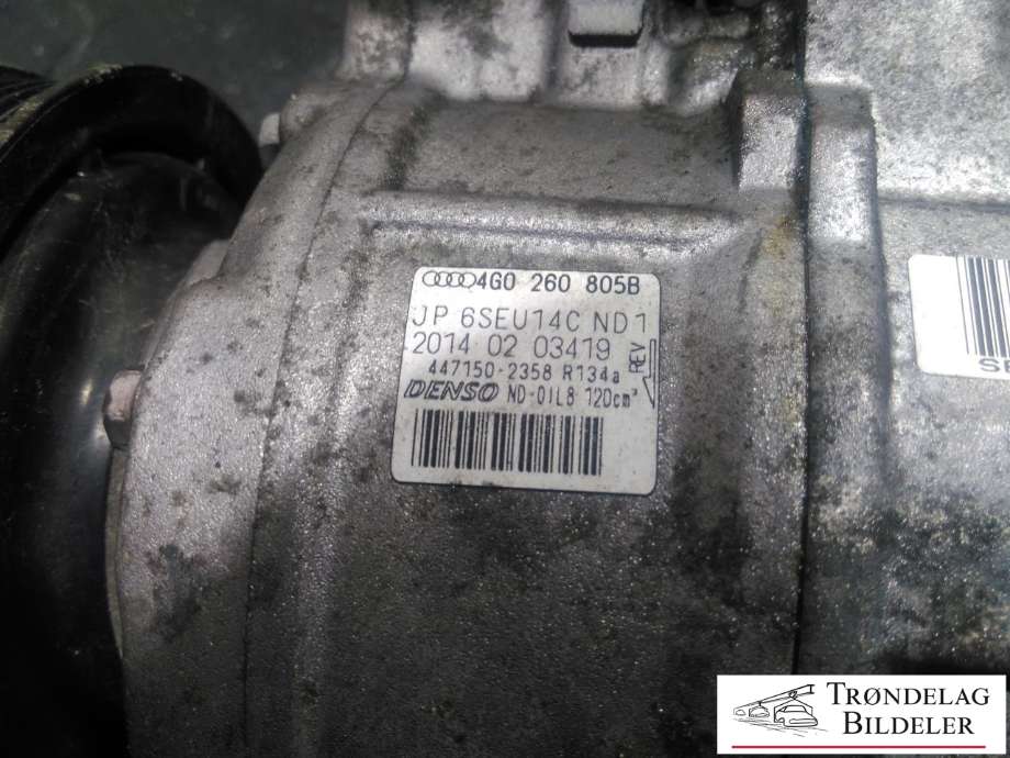 Aircondition kompressor til Audi A6 2014-2018 (Type IV, Fase 2) (C7) (C7) (4G0 260 805 B|4F0260805AJ|89513|4G0260805B|8E0260805AS|8K0260805J)