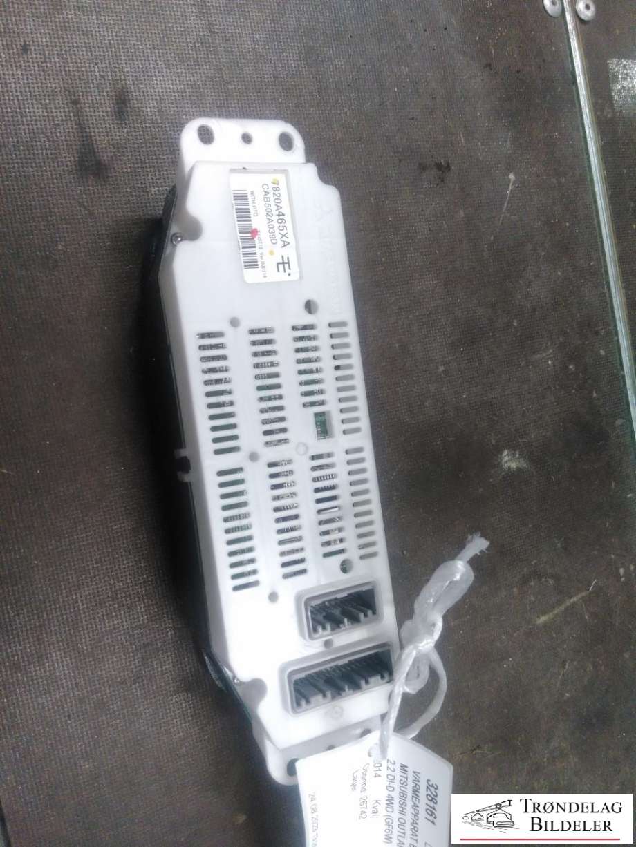 Varmeapparat betjening til Mitsubishi Outlander 2012-2015 (Type III, Fase 1)  (MITSUBISHI|78020A465XA|CAB502A039D|)