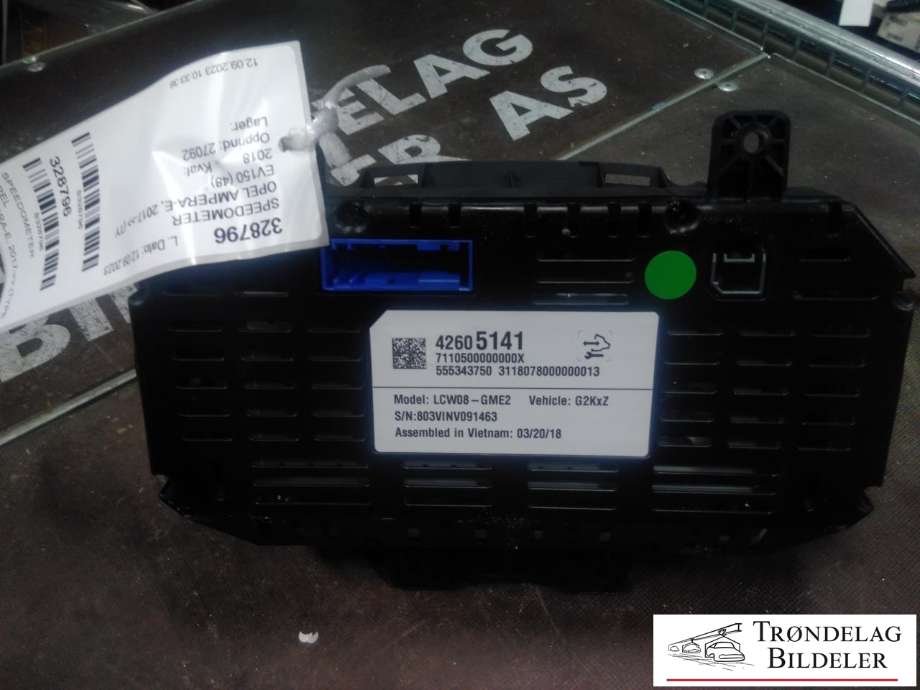 Speedometer til Opel Ampera-e 2017-->> (Type II)  (42605141|)
