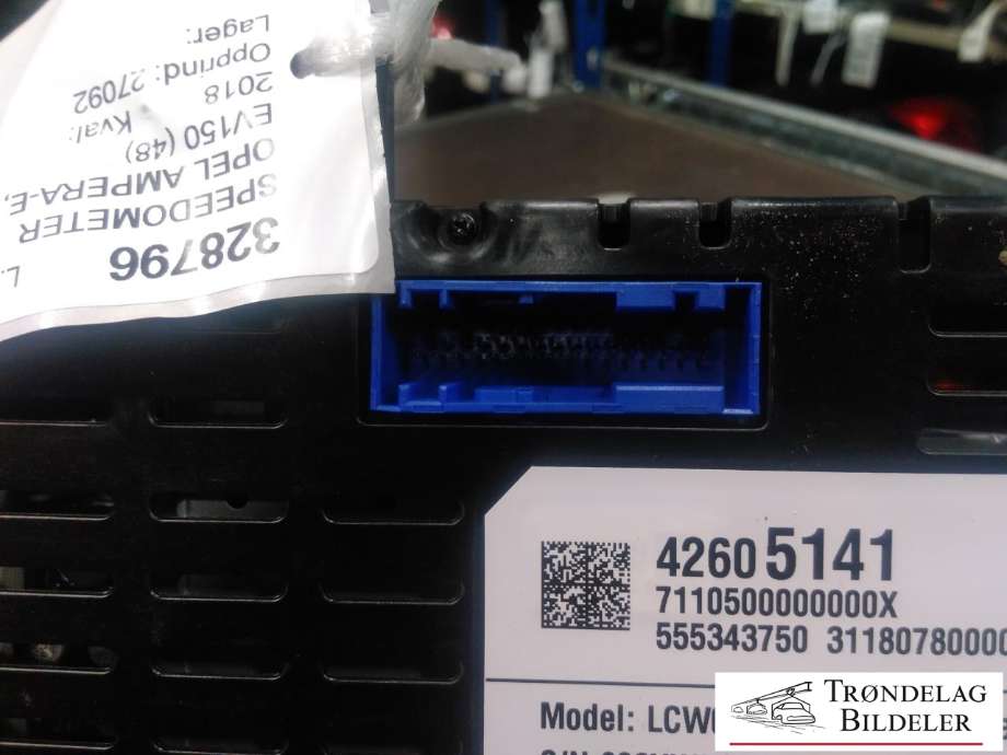 Speedometer til Opel Ampera-e 2017-->> (Type II)  (42605141|)