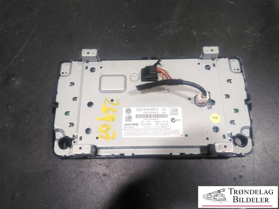 Bilstereo navigasjon skjerm til VW Golf VII 2012-2017 (Fase 1)  (5G0 919 605 D|)