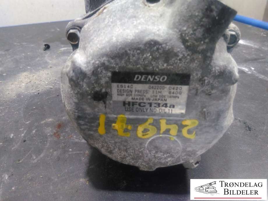 Aircondition kompressor hybrid til Toyota Auris 2010-2012 (Type I, Fase 2) (DENSO|88370-47033|042200-1330|88370-47030|88370-47031|88370-47032|51-0895|ACP994|042200-0420)