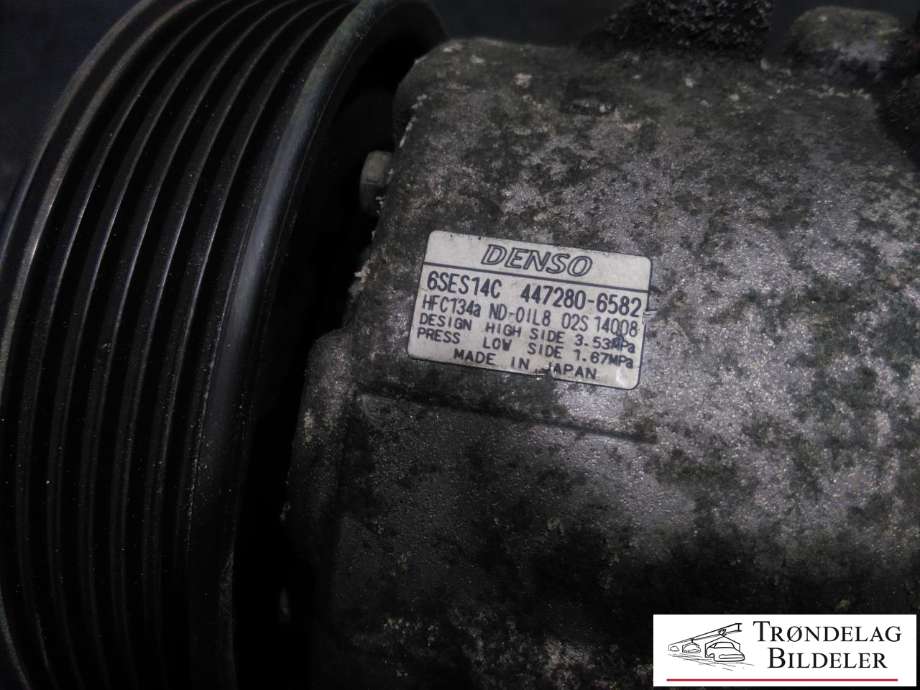 Aircondition kompressor til Toyota Avensis 2015-2019 (Type III, Fase 2) (DENSO|447280-6582|)