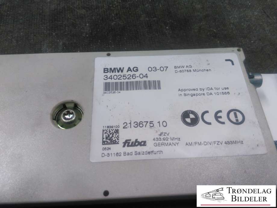 Styreenhet antenne til BMW X3 2007-2010 (Fase 2) (E83) (E83) (BMW AG|3402526-04|)