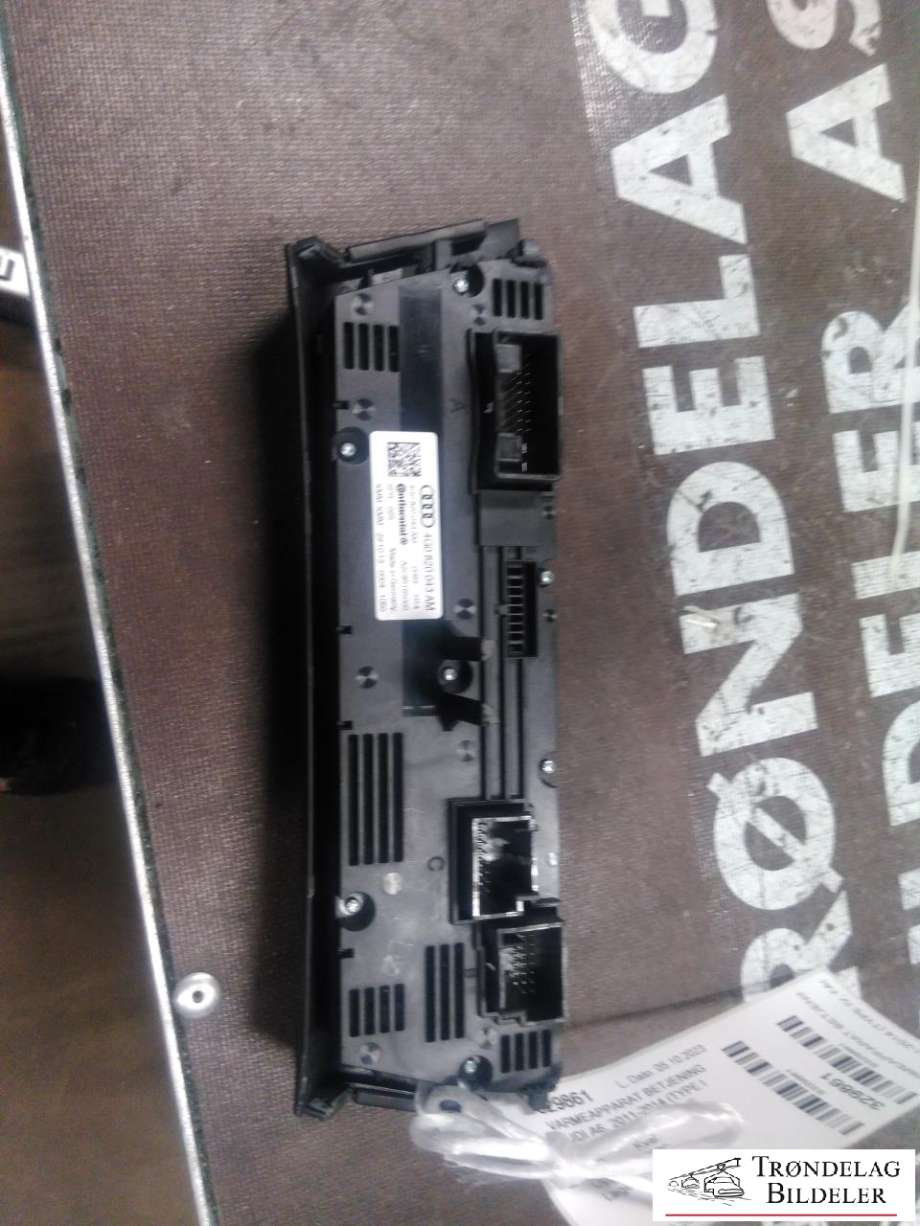 Varmeapparat betjening til Audi A6 2011-2014 (Type IV, Fase 1) (C7) (C7) (4G0 820 043 AM|)