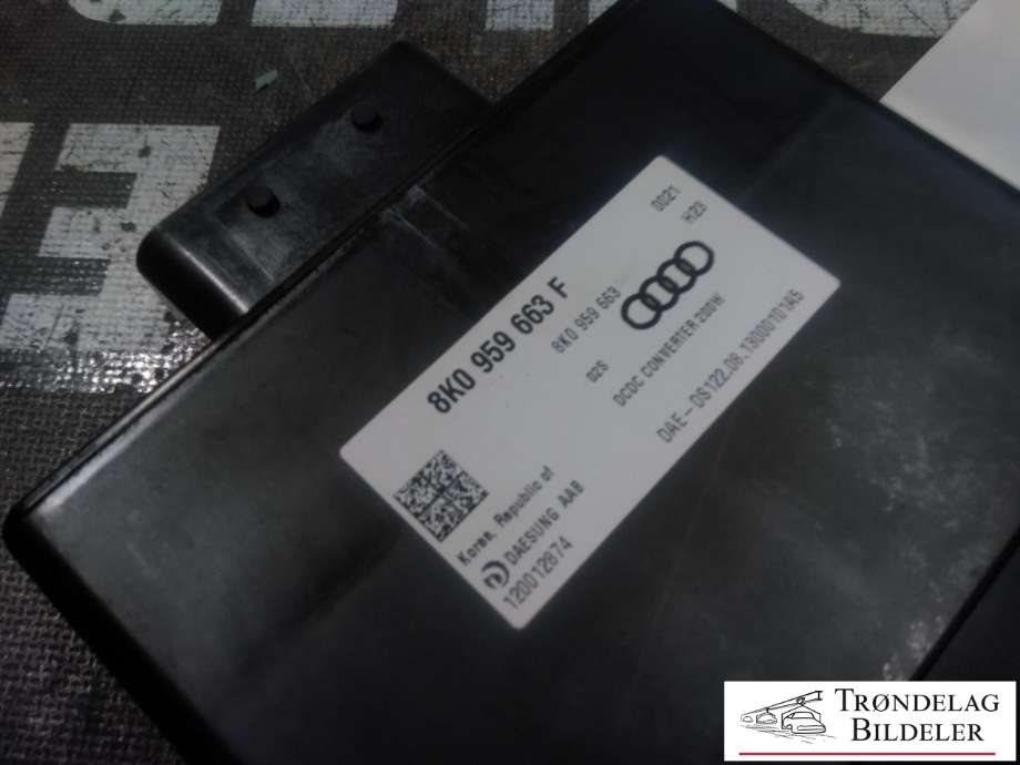 Styreenhet batteri til Audi A6 2011-2014 (Type IV, Fase 1) (C7) (C7) (8K0 959 663 F|)