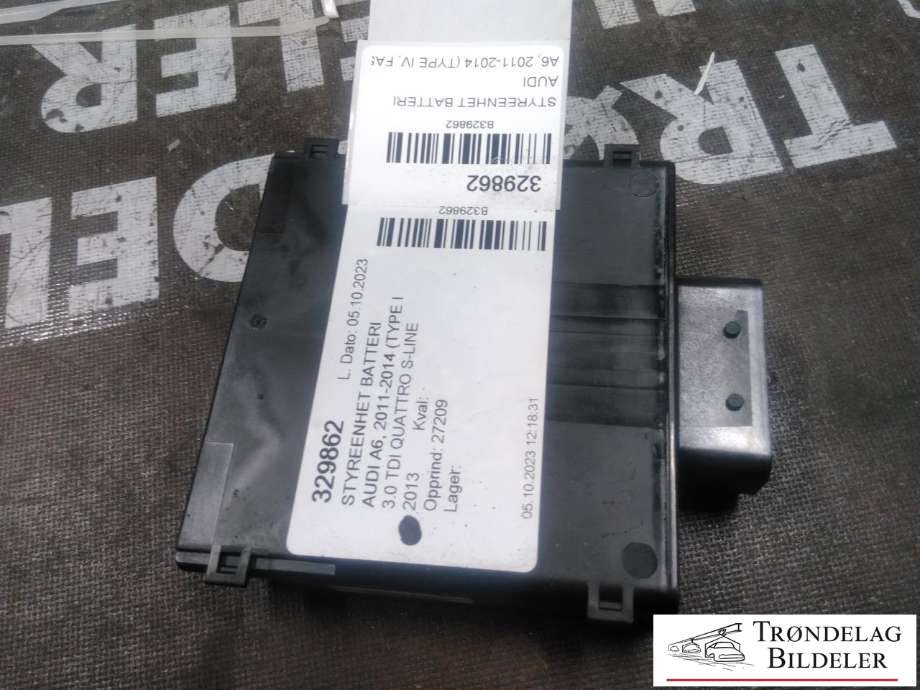 Styreenhet batteri til Audi A6 2011-2014 (Type IV, Fase 1) (C7) (C7) (8K0 959 663 F|)