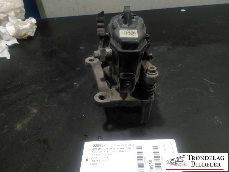 Bremsecaliper høyre bak, elektrisk til Audi A4, Allroad 2016-->> (Type II) (B9) (B9) (8W0 615 404|8W0 615 404 M  SL7|8W0 615 426|8W0 615 426 G  SL7|300X12MM)