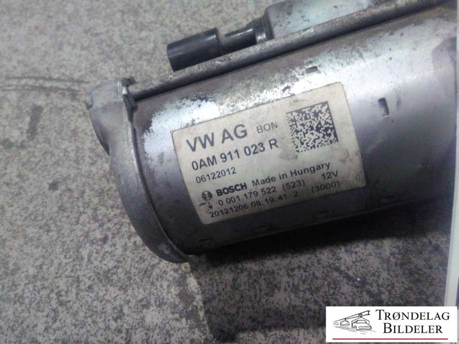 Starter til VW Golf VII 2012-2017 (Fase 1)  (VW AG|0AM 911 023 R|0 001 179 522|)