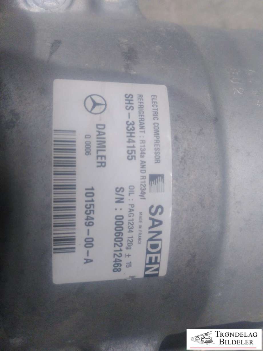 Aircondition kompressor elbil til Mercedes B-Klasse, electric drive 2014-2018 (W242) (W242) (SANDEN|101554900A|)