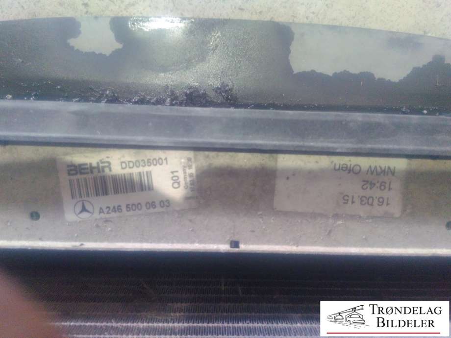 Radiatorpakke til Mercedes B-Klasse, electric drive 2014-2018 (W242) (W242) (A2465000354|A2049066802|A2465000603)