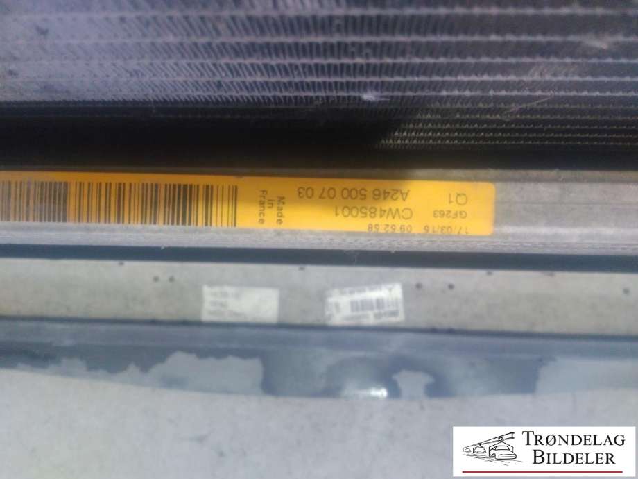 Radiatorpakke til Mercedes B-Klasse, electric drive 2014-2018 (W242) (W242) (A2465000354|A2049066802|A2465000603)