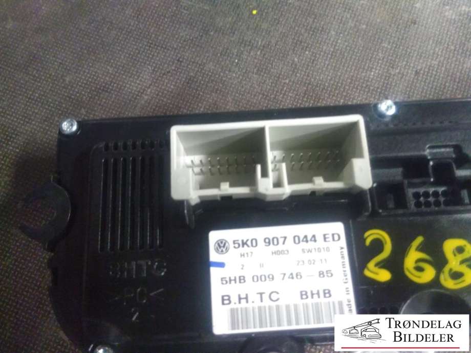 Varmeapparat betjening til VW Passat 2011-2015 (B7) (B7) (5K0 907 044 ED|5HB 009 746-85|)