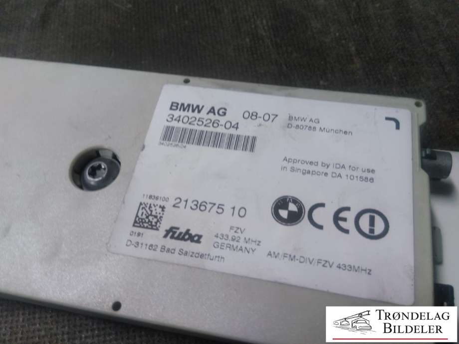 Styreenhet antenne til BMW X3 2007-2010 (Fase 2) (E83) (E83) (BMW|3402526-04|)