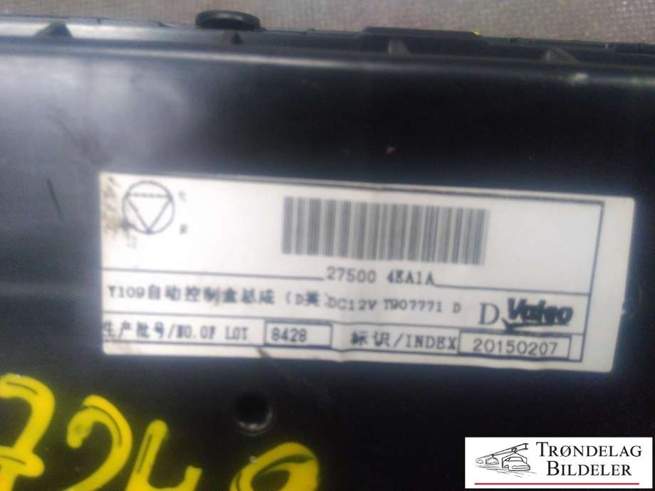 Varmeapparat betjening til Nissan Qashqai 2014-2021 (Type II)  (275004EA1A|20150207|)