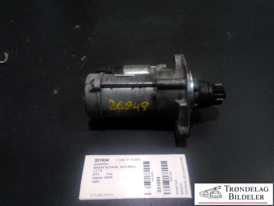 Starter til Škoda Octavia 2013-2016 (Type III, Fase 1) (VW AG|0AH 911 023 G|428000-8862|)