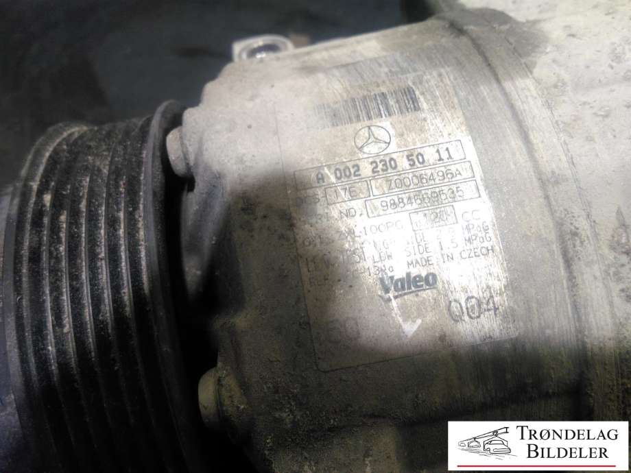 Aircondition kompressor til Mercedes C-Klasse 2007-2011 (Fase 1) (W204) (W204) (VALEO|A 002 230 50 11|)