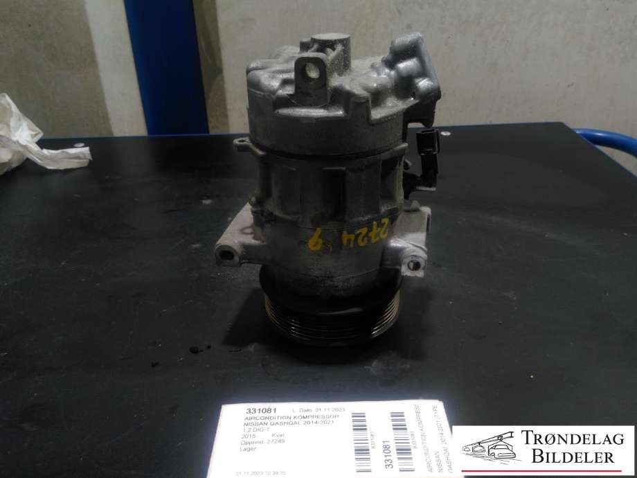 Aircondition kompressor til Nissan Qashqai, 2014-2021 (Type II) (92600 4EB0A)