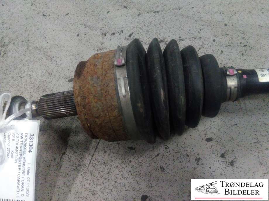Drivaksel venstre foran, diesel/manuell til VW Transporter / Caravelle 2015-2019 (T6) (T6) (7E0 407 271 R|)
