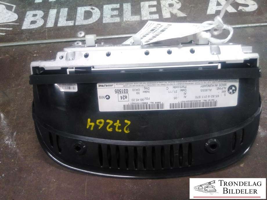 Bilstereo navigasjon til BMW 3-Serie 2005-2011 (E90/E91/E92/E93) (E90/E91/E92/E93) (65.82 - 9 211 970|)
