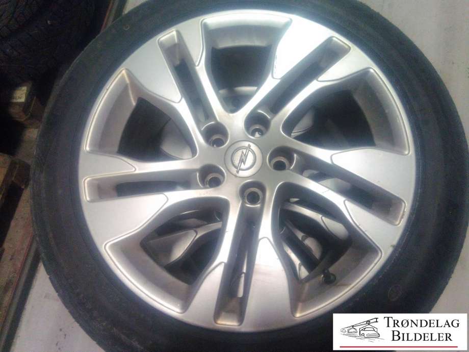 Hjulsett aluminium sommer til Opel Insignia B 2017-->>  (MINERVA|215/55R18 5X115 7.5JX18 ET41?  CB70.2MM|5-6 MM MØNSTERDYBDE|PROD: 01-20)