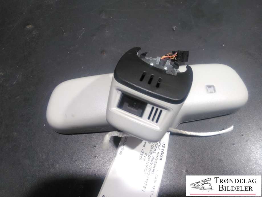 Speil innvendig til Audi A3 2009-2012 (Type II, Fase 2) (8P0 857 511|)