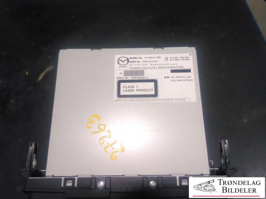 Bilstereo til Mazda 6 2013-2015 (Type III, Fase 1)  (B32|GHR9 66 DV0C|)