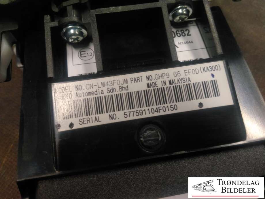 Bilstereo diverse til Mazda 6 2013-2015 (Type III, Fase 1)  (GHP9 66 EF0D|KD51 66 EZOD|)