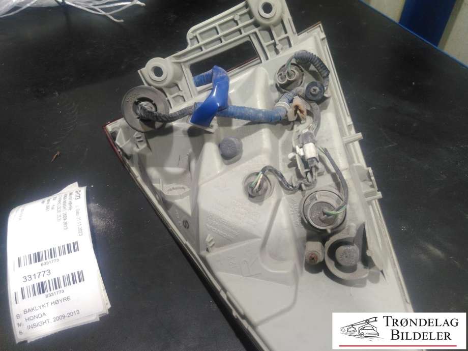 Baklykt høyre til Honda Insight 2009-2013  