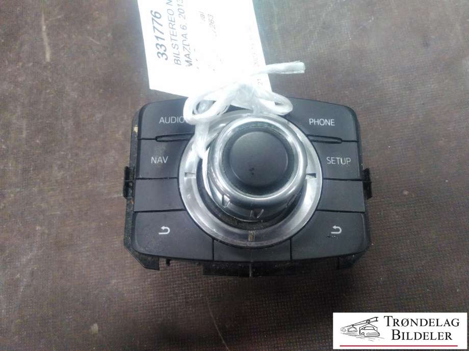 Bilstereo navigasjon betjeningspanel til Mazda 6, 2013-2015 (Type III, Fase 1)  (GKL1 66 CMO B)