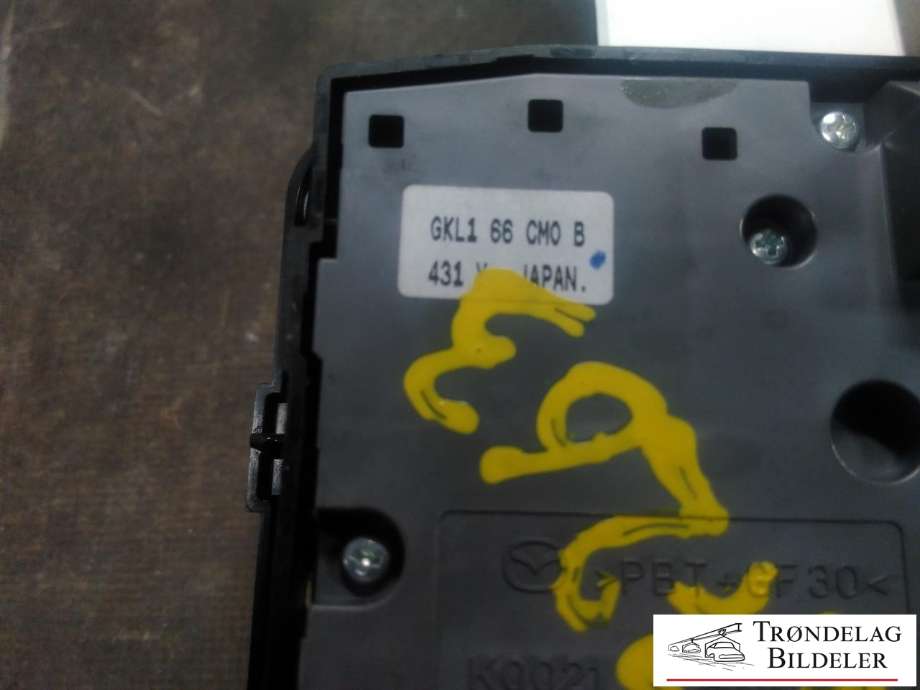 Bilstereo navigasjon betjeningspanel til Mazda 6 2013-2015 (Type III, Fase 1)  (GKL1 66 CMO B|)