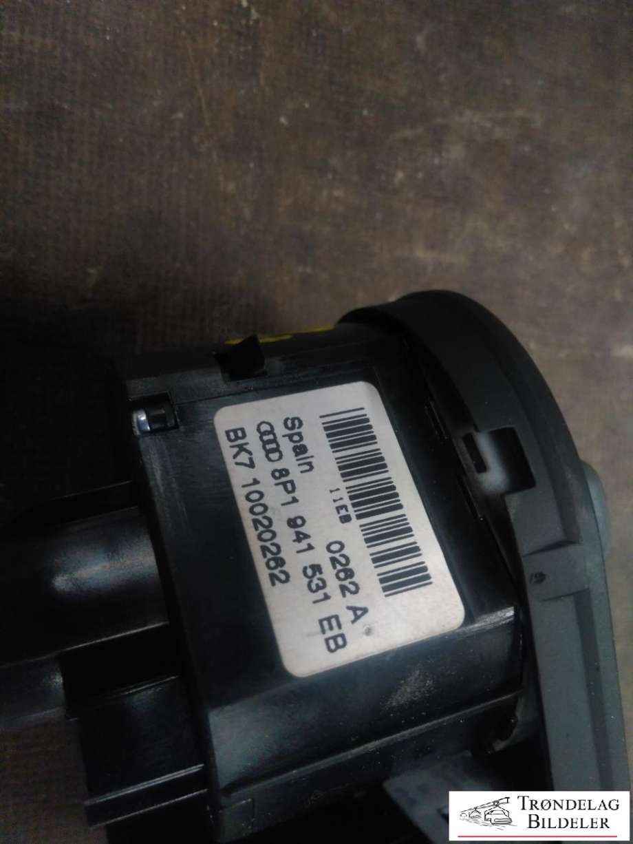 Bryter lys til Audi A3 2009-2012 (Type II, Fase 2)  (8P1 941 531 EB|)