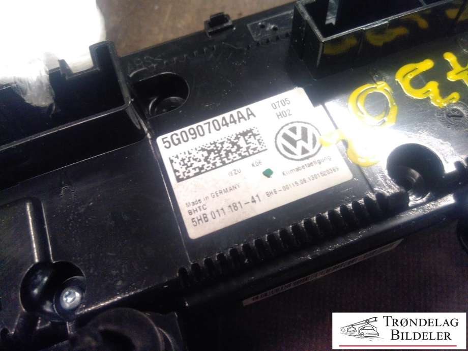 Varmeapparat betjening til VW Golf VII 2012-2017 (Fase 1) (5G0 907 044 AA|)