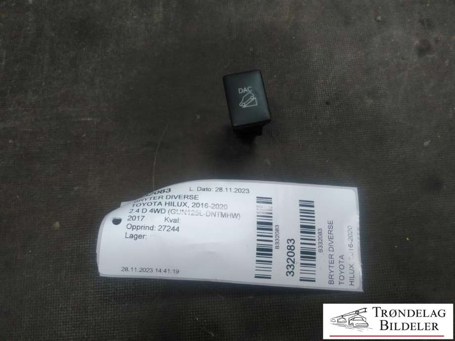 Bryter diverse til Toyota Hilux 2016-2020 (84988-0K080|)