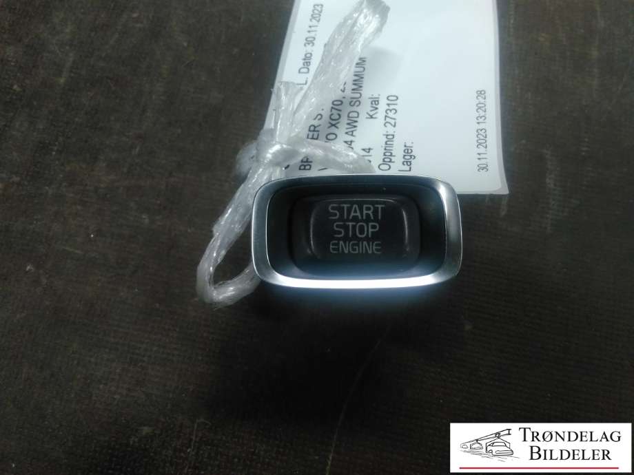 Bryter start/stopp til Volvo XC70 2014-2016 (Type II, Fase 2) (10090125|31394114|)
