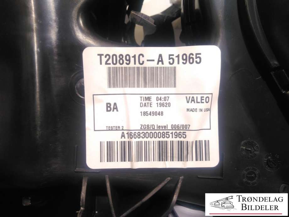 Varmeapparat diverse til Mercedes G-Wagen 1990-->> (W463) (W463) (T20891C-A51965|)