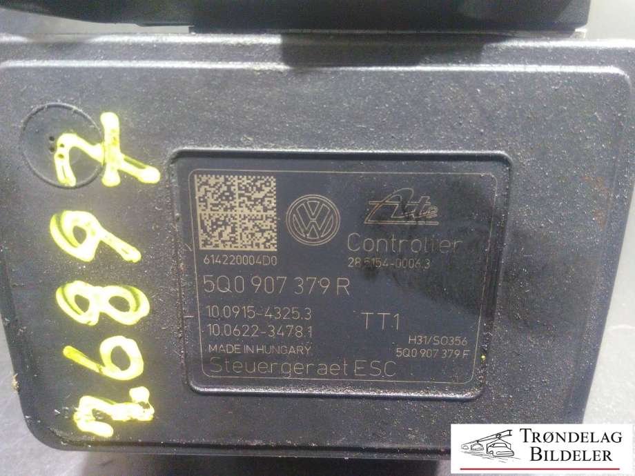 ABS sentral til Škoda Octavia 2013-2016 (Type III, Fase 1)  (5Q0 614 517 Q|)