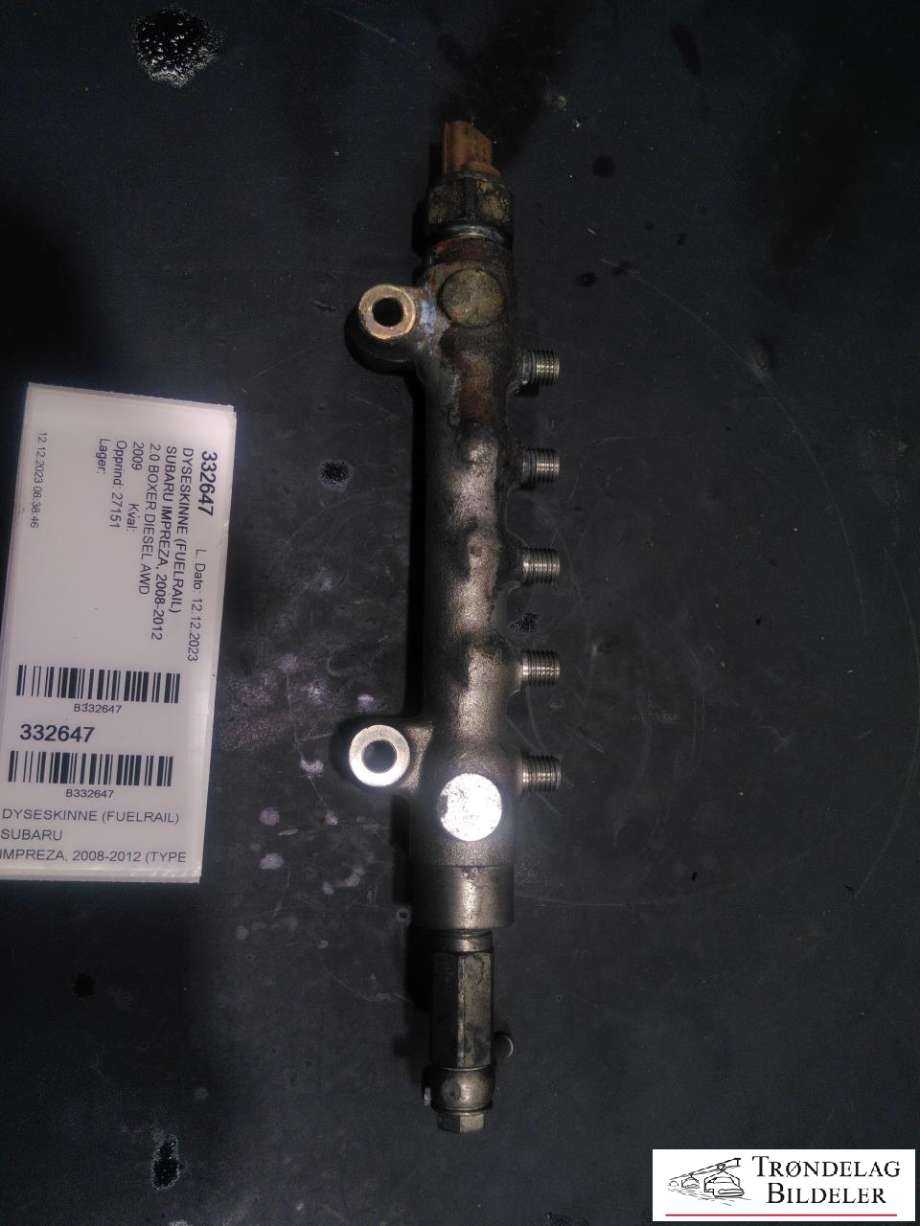 Dyseskinne (fuelrail) til Subaru Impreza 2008-2012 (Type III)