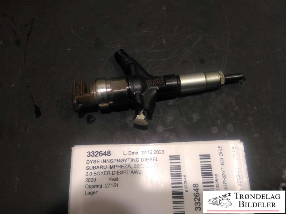 Dyse innsprøyting diesel til Subaru Impreza, 2008-2012 (Type III) (16613AA020)
