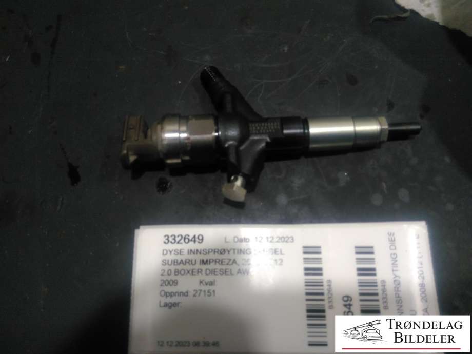 Dyse innsprøyting diesel til Subaru Impreza, 2008-2012 (Type III) (16613AA020)