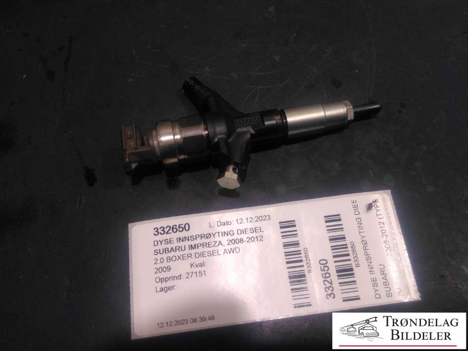 Dyse innsprøyting diesel til Subaru Impreza, 2008-2012 (Type III) (16613AA020)
