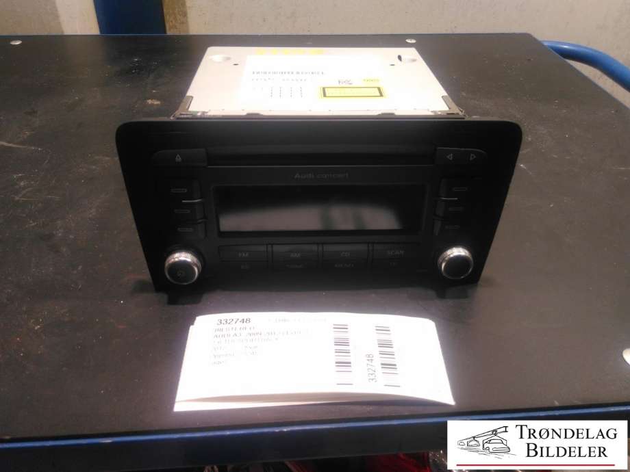 Bilstereo til Audi A3 2009-2012 (Type II, Fase 2) (BOSCH|8P0 035 186 AB|)