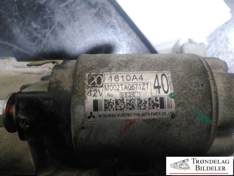 Starter diesel til Mitsubishi L200 2019-->> (Type V, Fase 2)  (1810A4|)