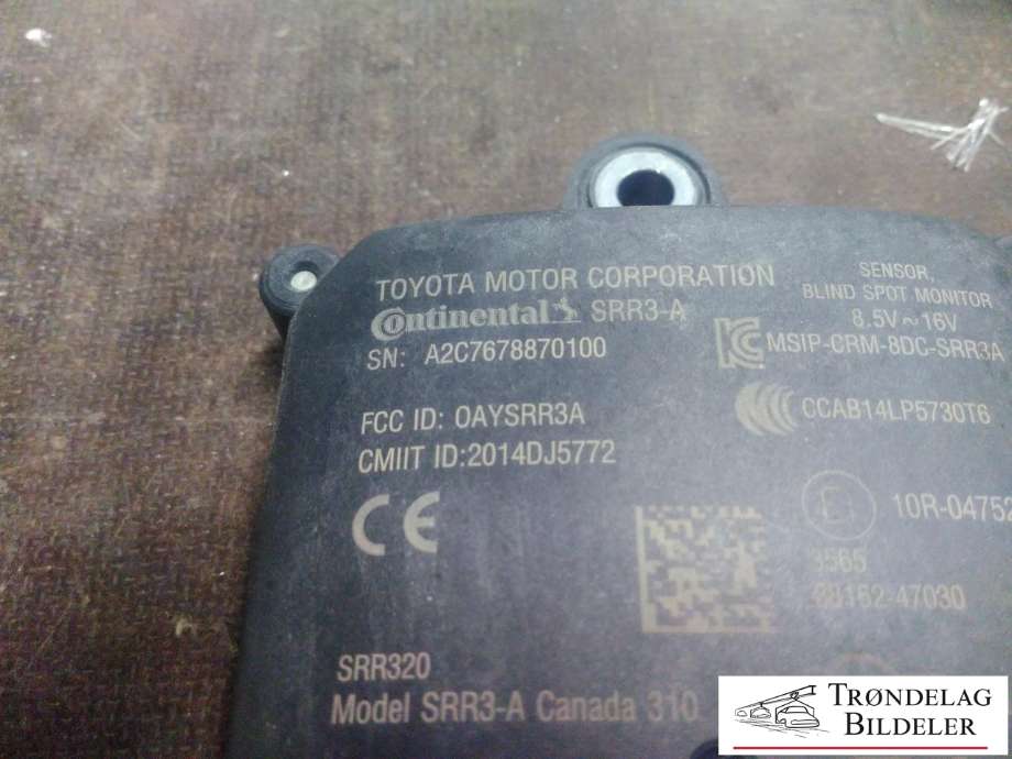 Sensor radar til Toyota Prius 2016-2023 (Type IV) (combi) (combi) (A2C7678870100|)