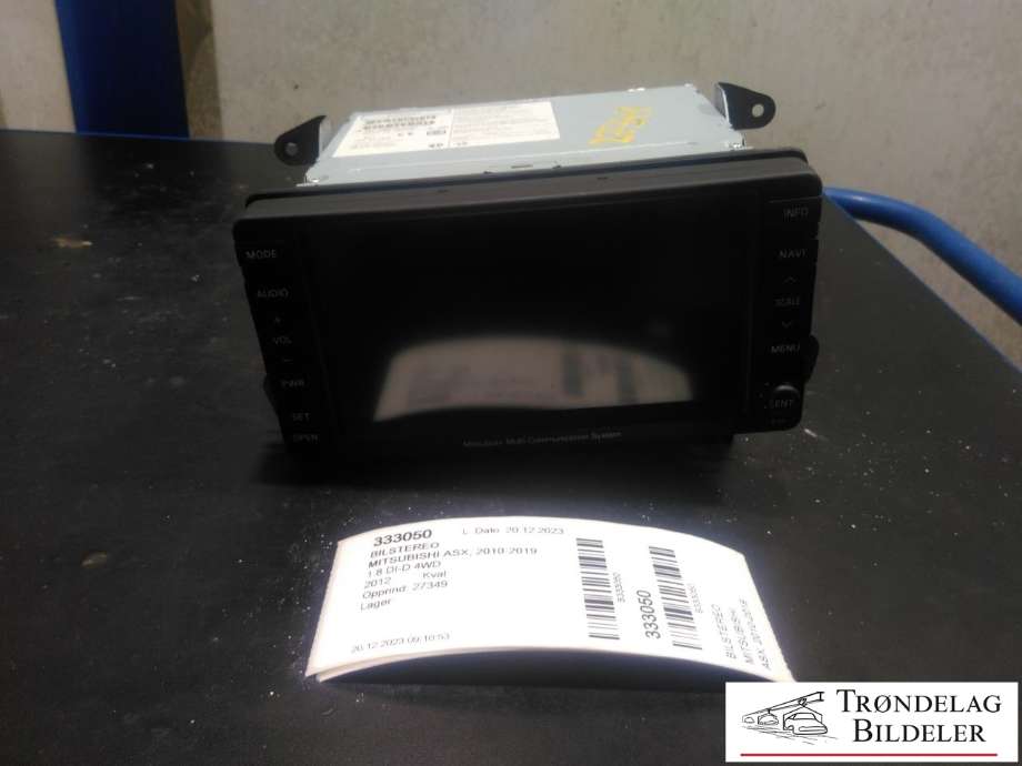 Bilstereo til Mitsubishi ASX, 2010-2019  (8750A327)