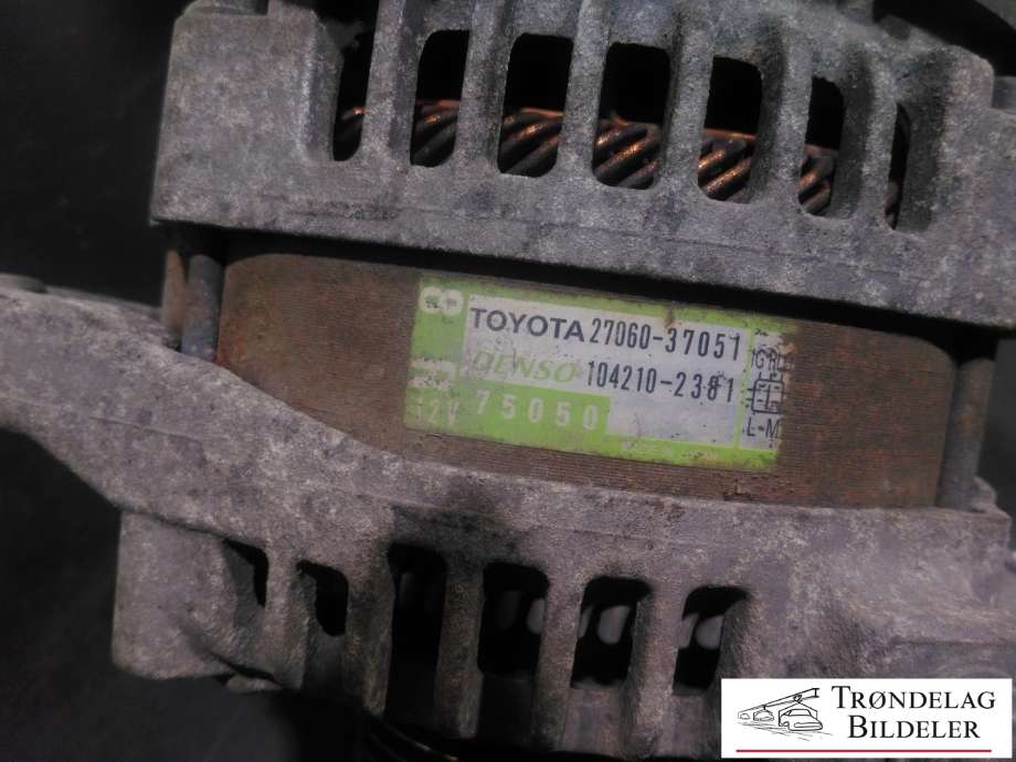 Dynamo til Toyota RAV4 2009-2013 (Type III, Fase 2)  (TOYOTA|27060-37051|104218-2381|)