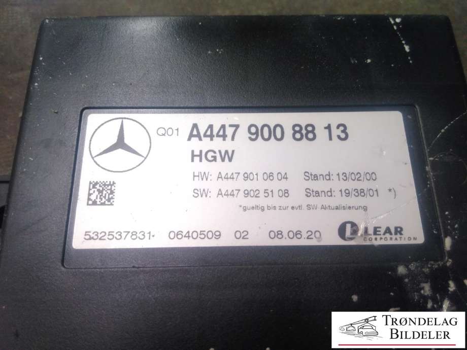 Styreenhet diverse til Mercedes V-Klasse 2014-->> (W447) (W447) (A 447 900 88 13|)