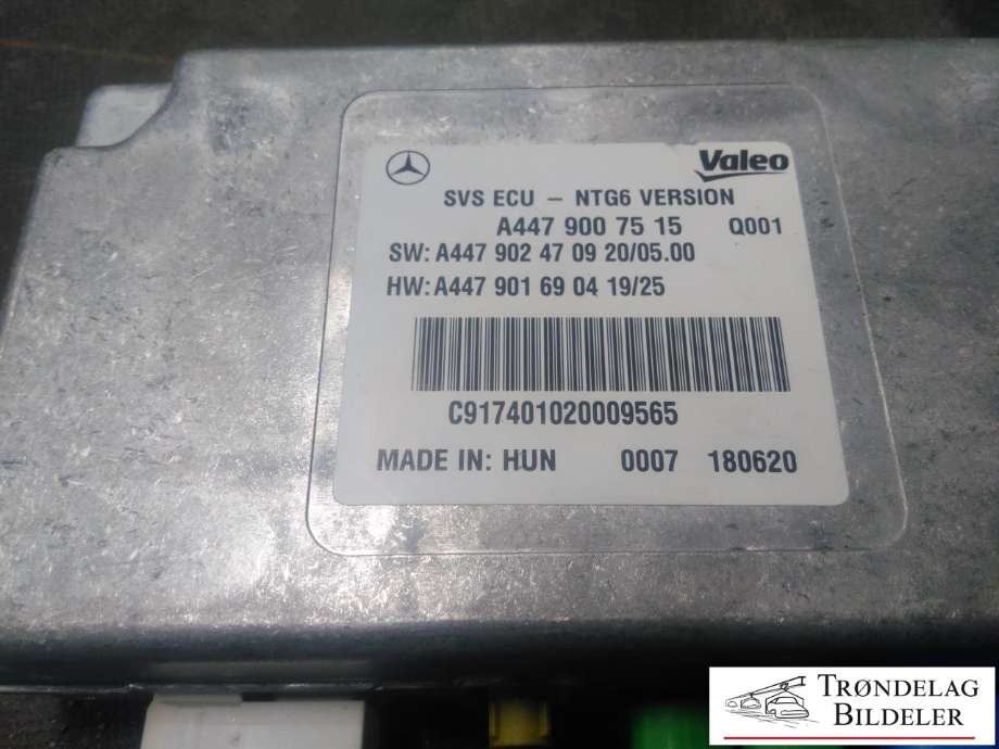 Styreenhet parkering til Mercedes V-Klasse 2014-->> (W447) (W447) (A 447 900 75 15|)